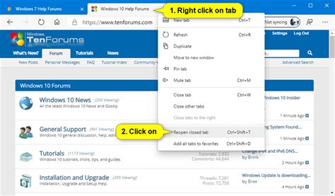 MS Edge browser not saving history and recently closed tabs.
